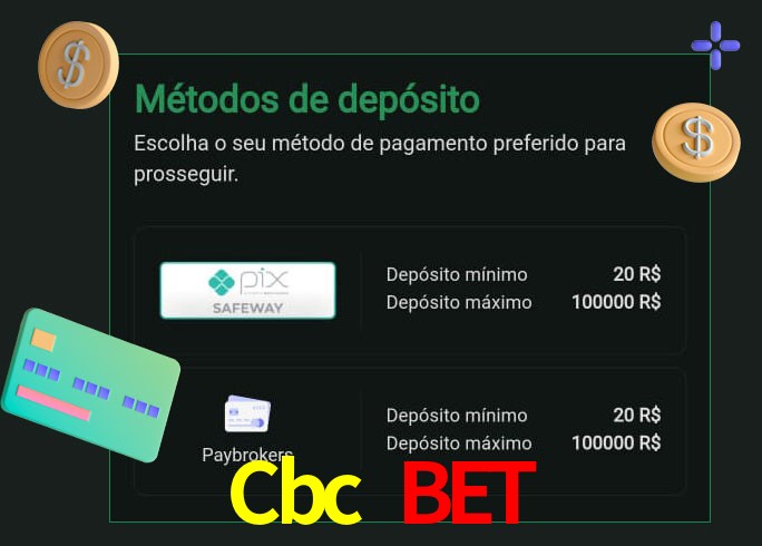 O cassino Cbc Bet oferece uma grande variedade de métodos de pagamento